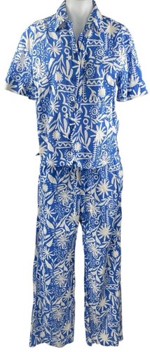 Zara blue printed short sleeve - blue-printed,