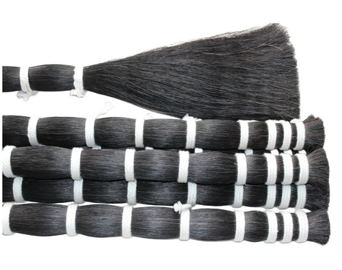 250g black horse tail hair - black,