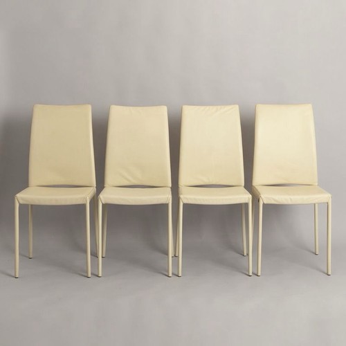 Italian leather set cream - leather, of