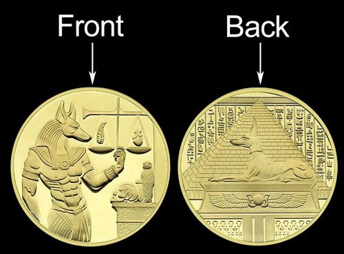 Ancient egypt anubis coin copy - egypt,
