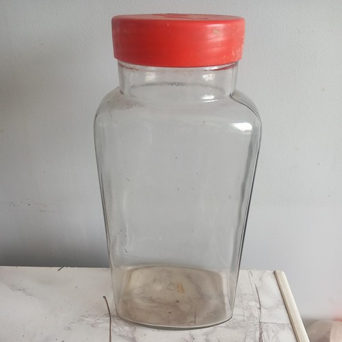 Large vintage sharps glass - vintage,