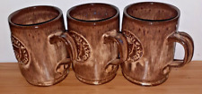 3 X Bolingey Perranporth Studio Pottery Mug St Newlyn East School Mike Edward