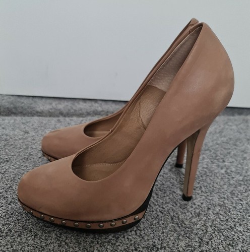 Topshop beige soft leather - topshop,