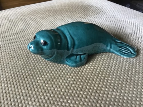 Poole pottery teal dolphin - poole,
