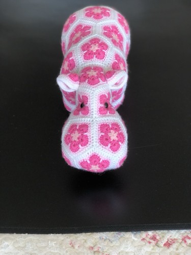 Handmade happy hippo crochet - happy,