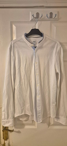 Zara men white band - white, collar