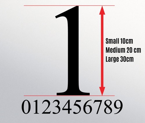 Number vinyl decal - vinyl,