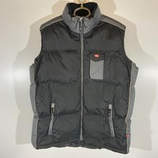 Lee Cooper Workwear Padded Contrast Insulated Bodywarmer/Gilet Black/Grey Medium