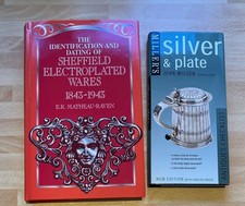 2x Reference Book "Sheffield Electroplated Wares 1843 - 1943"  "Silver & Plate"