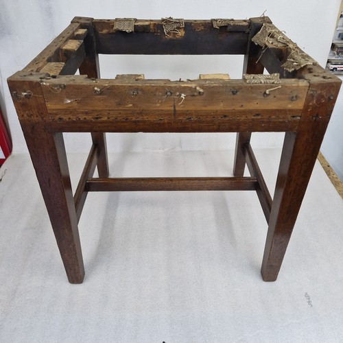 Antique mahogany stool for - ,