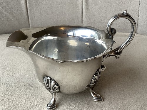Vintage silver plated milk jug - silver,
