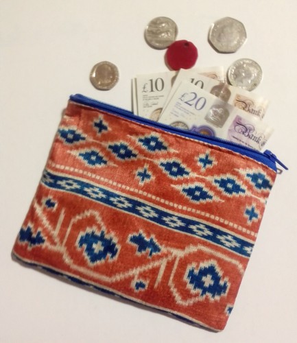 Sari coin purse indian - sari,