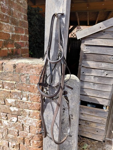 Bridle leather with rubber - bridle,,