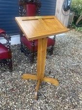 Original Vintage Retro Mid Century 1960s Church Chapel Oak Lectern Podium M4986
