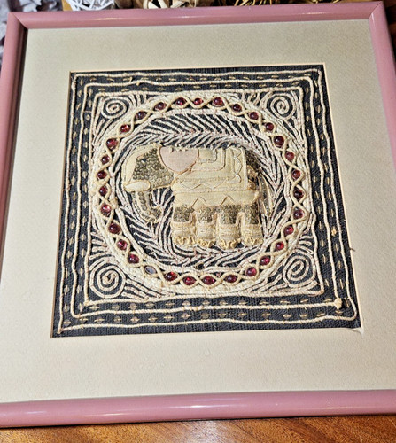 Framed burmese kalaga - kalaga, 3d