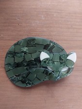 Lea Stein Cat Brooch  Green