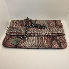 Marc B Snakeskin Hand / Clutch Bag Cross body Long Chain Handle
