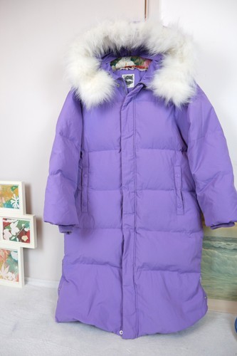 Winter down jacket long - , purple