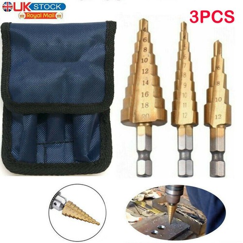 3pcs hss step - bit, large