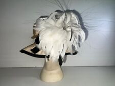 Ladies/Women Beige Mix Summer Sun Wide Brim Church Hat Size One OLS-HT029