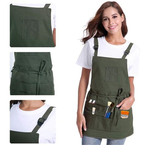 Artist canvas apron with - canvas,