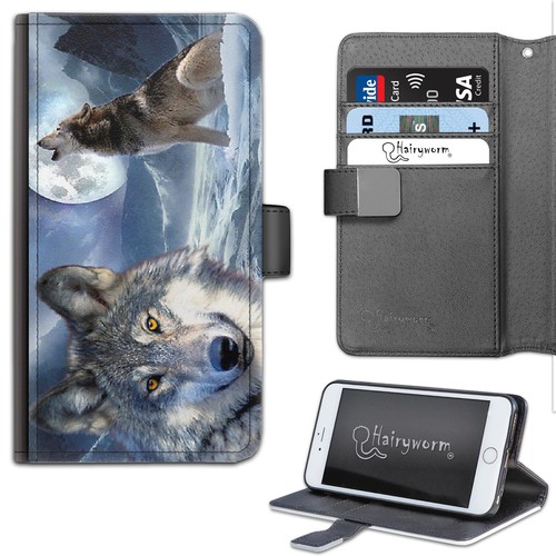 Wolf phone case - phone, leather