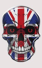 Union Jack Skull Shape 3D Gel