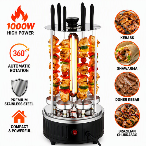 Rotisserie grill bbq vertical - rotisserie,