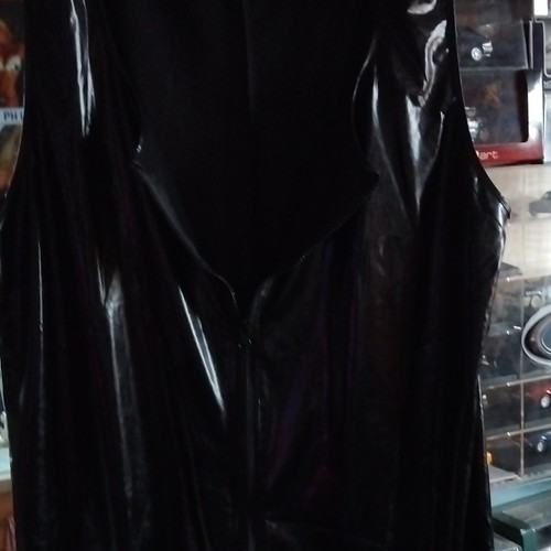Black pvc fabric - pvc, long