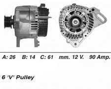 WAI Alternator 90AMP for