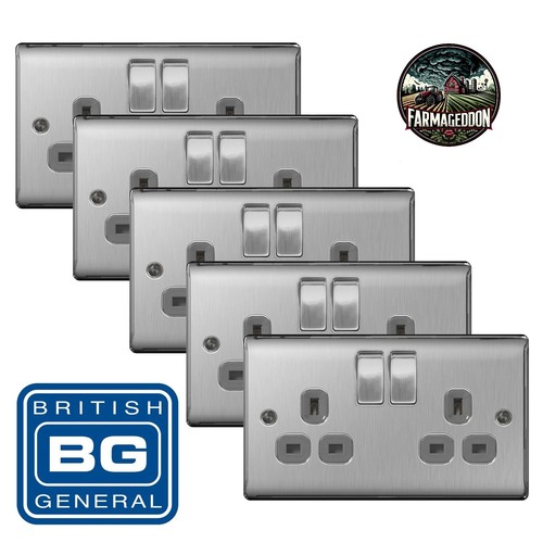 Nexus double socket - 5x, bg