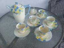 Vintage Art Deco Crown Ducal Gainsborough Cups and Plates Set T pot