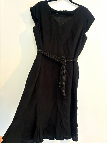 Hobbs black neck - black, v-neck
