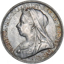 1901 Florin - Victoria British Silver Coin - Superb
