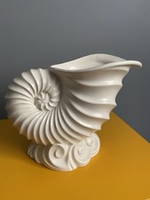 Beswick Ware 1186 Beige Nautilus Cornucopia Shell-Shaped Vase