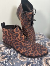 Marco Tozzi Leopard Laced Boots Size 7 Ankle Boots New Without Tags