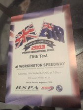 Workington Speedway programme