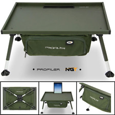 NGT Profiler Bivvy Table Carp Fishing Large With Adjustable Legs & Storage Bag