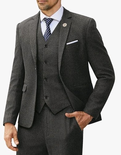 Retro tweed men piece - men's, 3