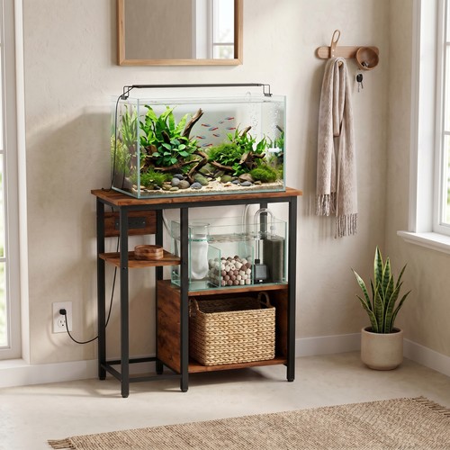 Pawhut fish tank - pawhut, stand