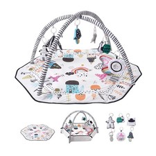 Baby Play Gym Mat With 6 Detachable Sensory Toys Baby Newborn Activity Mat Gift