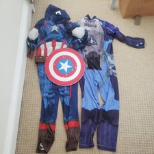 Captain America and Thunderbirds  dessing up Costumes Fancy Dress 7-8 yrs