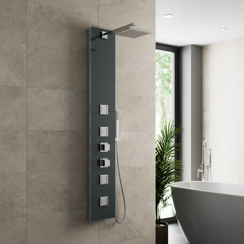 Modern thermostatic shower - thermostatic,
