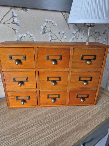 Wooden storage cabinet - , drawers