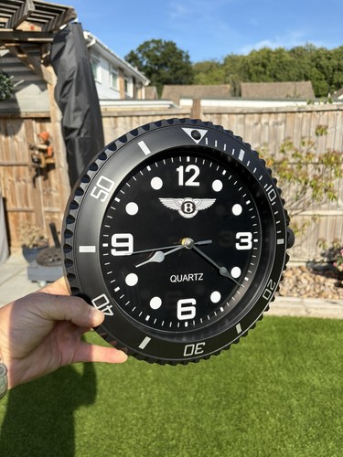 Bentley inspired wall - , clock