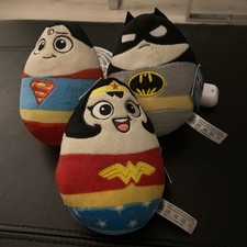DC Super Heroes Plush Toys With Tags Wonder Woman  Superman&Batman  ALL 3 NEW 