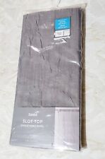 Single Voile Panel Slot Top Crushed  Grey 