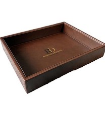 Leather Valet Tray Dresser Box