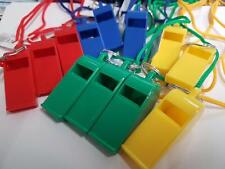 Plastic REFEREE SPORTS Whistle SCHOOL FOOTBALL RUGBY DOG TRAINING CORD ROPE