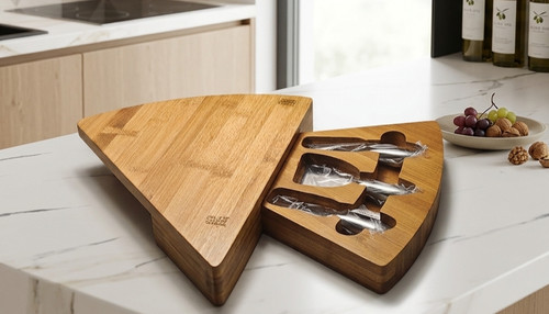 Premium bamboo cheese board - premium,